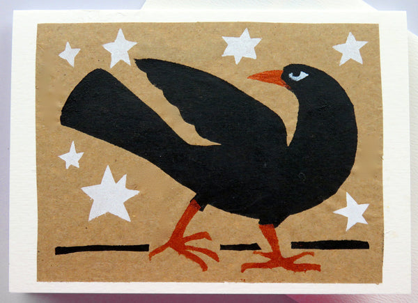 Handmade Card: Black Crow