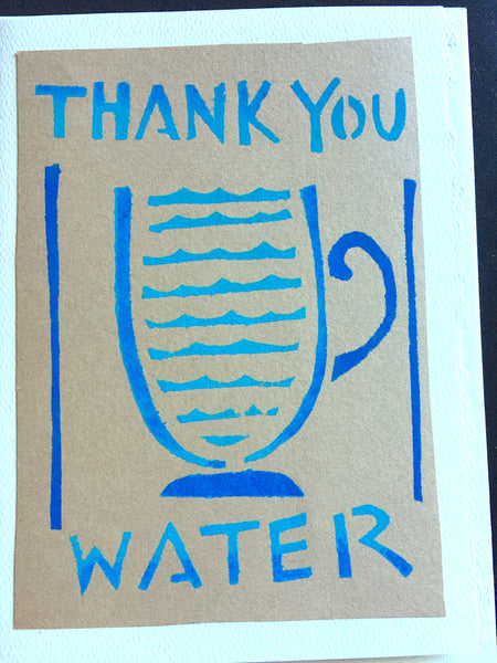 Handmade Card: Thank You Water